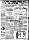 Kington Times Saturday 02 January 1915 Page 1