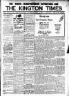 Kington Times Saturday 08 May 1915 Page 1