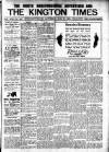 Kington Times Saturday 21 August 1915 Page 1