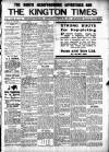 Kington Times Saturday 25 September 1915 Page 1