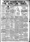 Kington Times Saturday 20 November 1915 Page 1