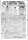 Kington Times Saturday 25 December 1915 Page 1