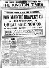 Kington Times Saturday 22 January 1916 Page 1