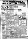 Kington Times Saturday 22 April 1916 Page 1