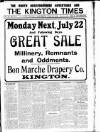 Kington Times Saturday 20 July 1918 Page 1