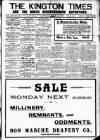 Kington Times Saturday 11 January 1919 Page 1