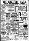 Kington Times Saturday 08 February 1919 Page 1