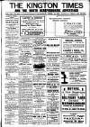 Kington Times Saturday 19 April 1919 Page 1