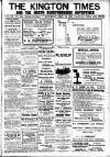 Kington Times Saturday 24 May 1919 Page 1