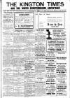 Kington Times Saturday 19 July 1919 Page 1