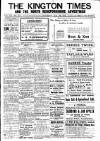 Kington Times Saturday 30 August 1919 Page 1