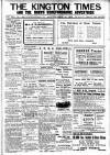 Kington Times Saturday 11 October 1919 Page 1