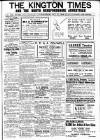 Kington Times Saturday 25 October 1919 Page 1