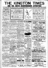 Kington Times Saturday 08 November 1919 Page 1