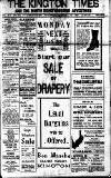 Kington Times Saturday 14 January 1922 Page 1
