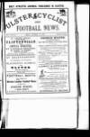 Ulster Football and Cycling News Friday 02 November 1888 Page 1