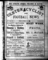 Ulster Football and Cycling News Friday 04 January 1889 Page 1