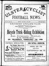 Ulster Football and Cycling News Friday 18 January 1889 Page 1