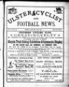 Ulster Football and Cycling News Friday 25 January 1889 Page 1