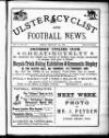 Ulster Football and Cycling News Friday 01 February 1889 Page 1