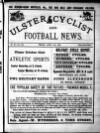 Ulster Football and Cycling News Friday 19 April 1889 Page 1