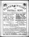 Ulster Football and Cycling News Friday 19 July 1889 Page 1