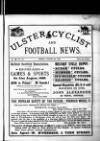 Ulster Football and Cycling News Friday 09 August 1889 Page 1