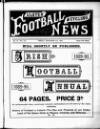 Ulster Football and Cycling News Friday 06 September 1889 Page 1