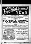 Ulster Football and Cycling News Friday 01 November 1889 Page 1