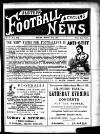 Ulster Football and Cycling News Friday 27 March 1891 Page 1