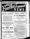 Ulster Football and Cycling News Friday 20 November 1891 Page 1