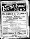 Ulster Football and Cycling News Friday 06 January 1893 Page 1