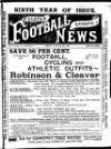 Ulster Football and Cycling News Friday 04 August 1893 Page 1