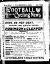 Ulster Football and Cycling News Friday 01 February 1895 Page 1