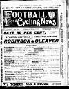 Ulster Football and Cycling News Friday 13 September 1895 Page 1