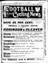Ulster Football and Cycling News Friday 18 October 1895 Page 1