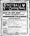 Ulster Football and Cycling News Friday 09 October 1896 Page 1