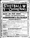 Ulster Football and Cycling News Friday 11 December 1896 Page 1