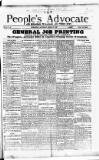 People's Advocate and Monaghan, Fermanagh, and Tyrone News Saturday 02 March 1889 Page 1