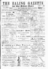Ealing Gazette and West Middlesex Observer Saturday 26 August 1899 Page 1