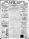 Ealing Gazette and West Middlesex Observer Saturday 13 December 1913 Page 1