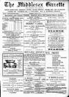 Middlesex Gazette Saturday 22 August 1908 Page 1