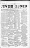 Jewish Record Friday 26 February 1869 Page 1