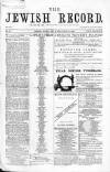 Jewish Record Friday 28 May 1869 Page 1