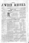 Jewish Record Friday 07 January 1870 Page 1