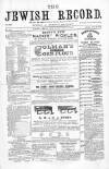 Jewish Record Friday 24 June 1870 Page 1