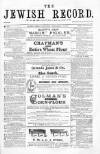Jewish Record Friday 09 December 1870 Page 1