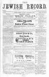Jewish Record Friday 27 January 1871 Page 1