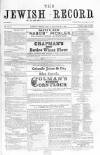 Jewish Record Friday 26 May 1871 Page 1