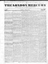 London Mercury 1836 Sunday 25 June 1837 Page 1